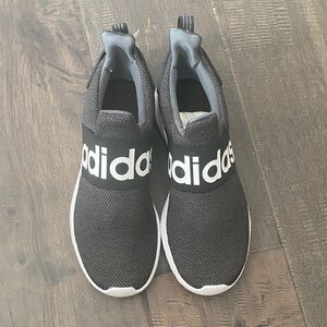 Adidas Kids Black and White Slip-On Sneakers